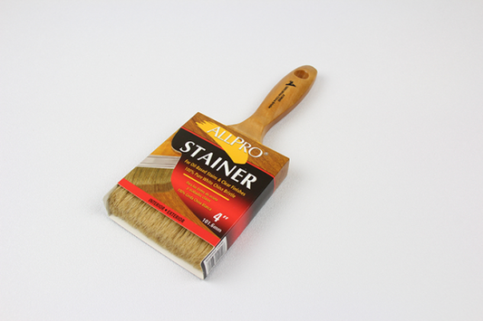 AllPro 4" Stainer Brush 100% Pure White China Bristle
