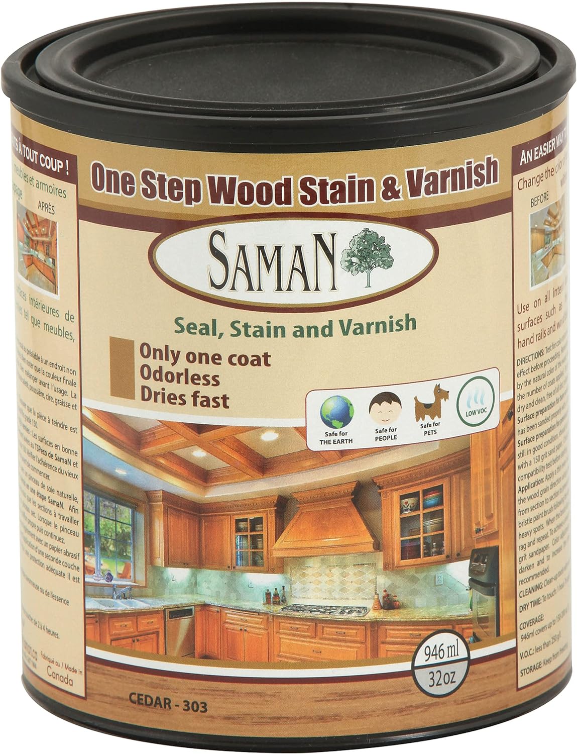 SamaN One Step Wood Stain and Varnish