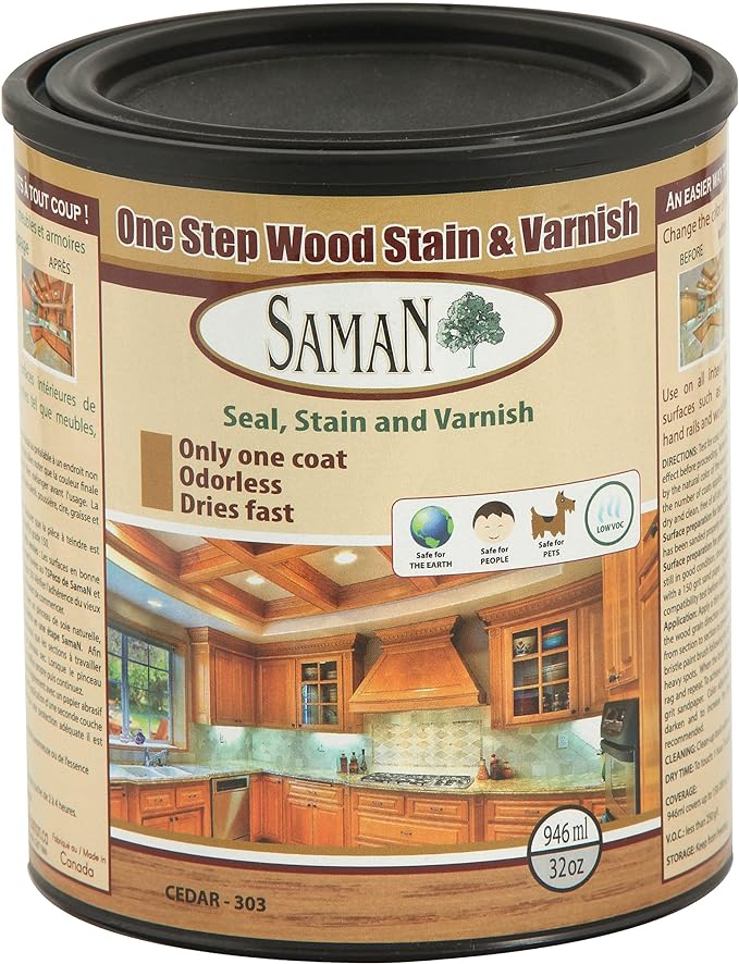 SamaN One Step Wood Stain and Varnish