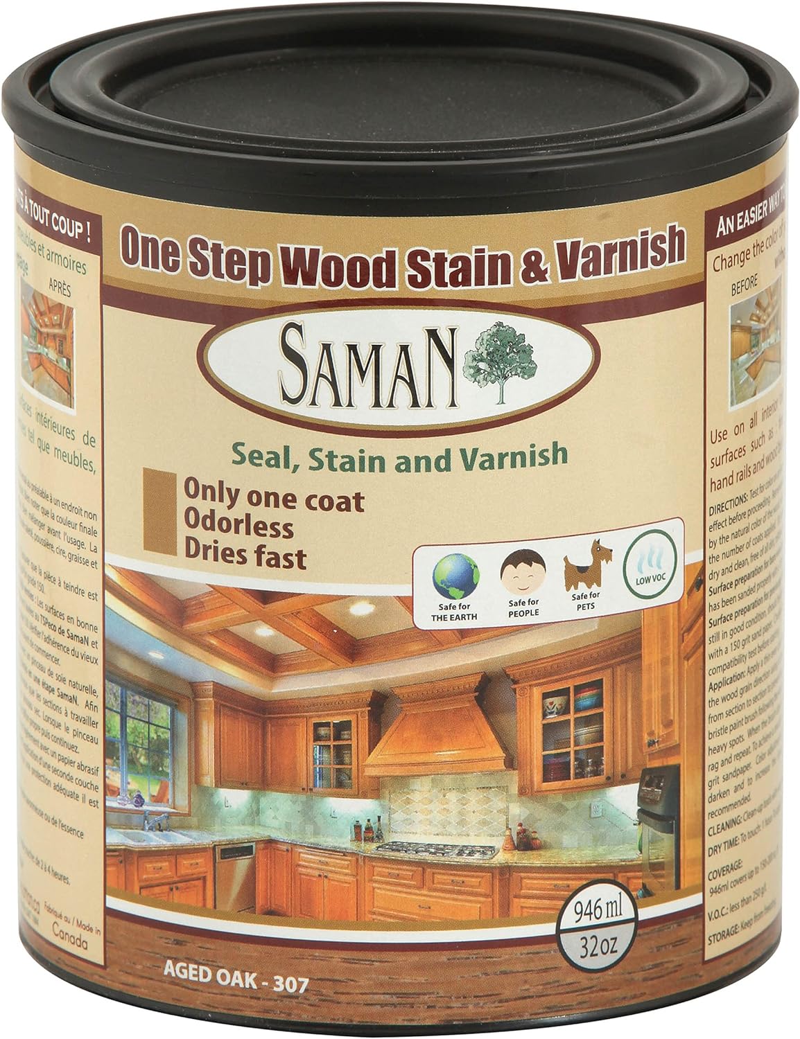 SamaN One Step Wood Stain and Varnish
