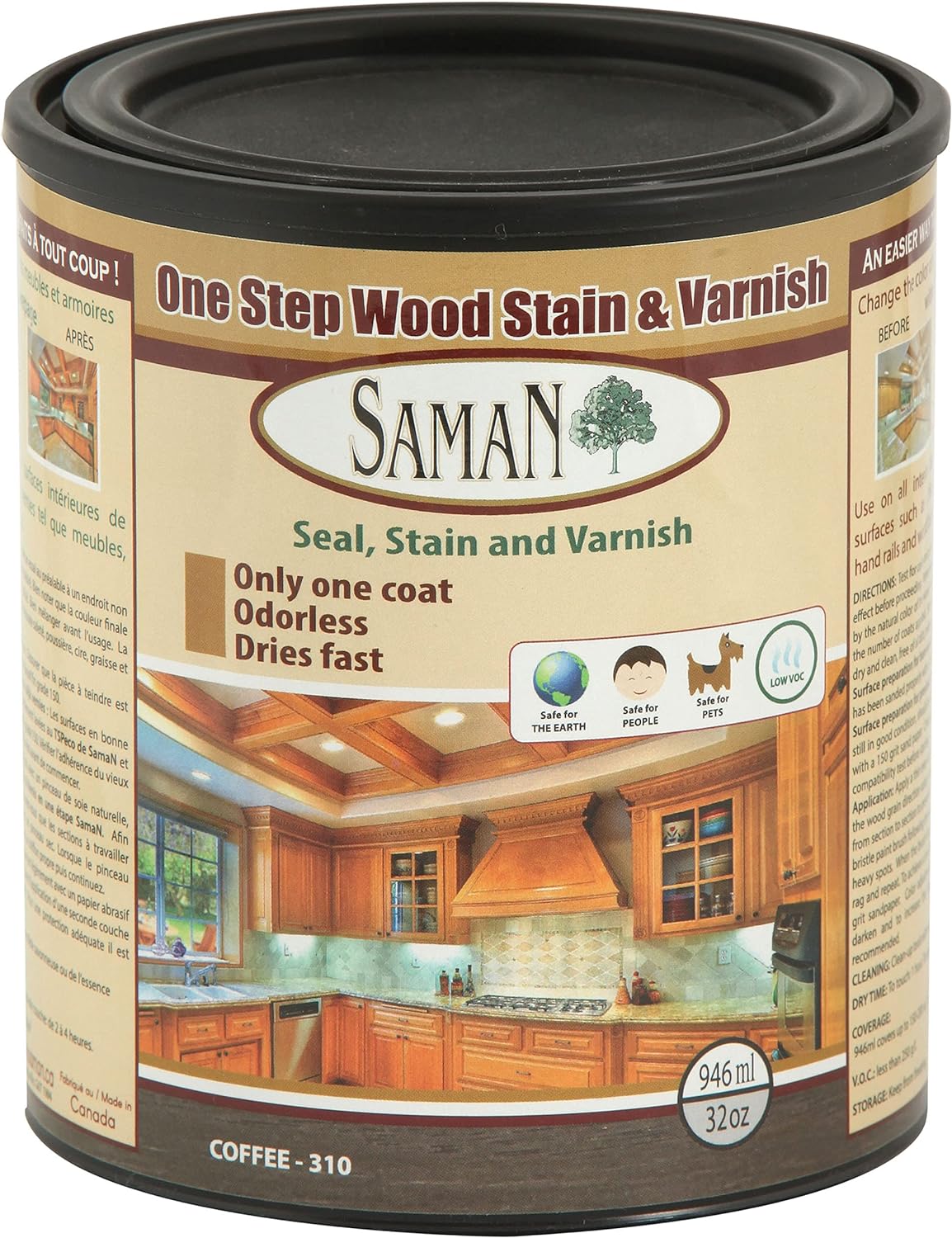 SamaN One Step Wood Stain and Varnish