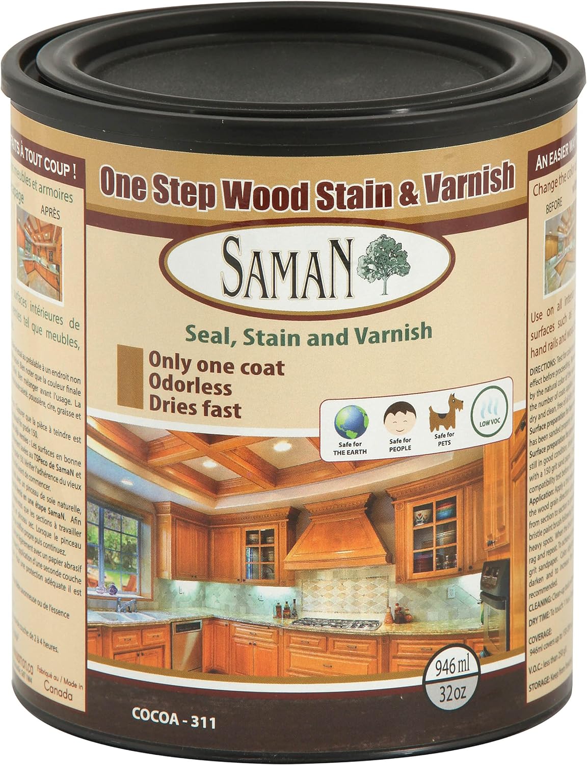 SamaN One Step Wood Stain and Varnish