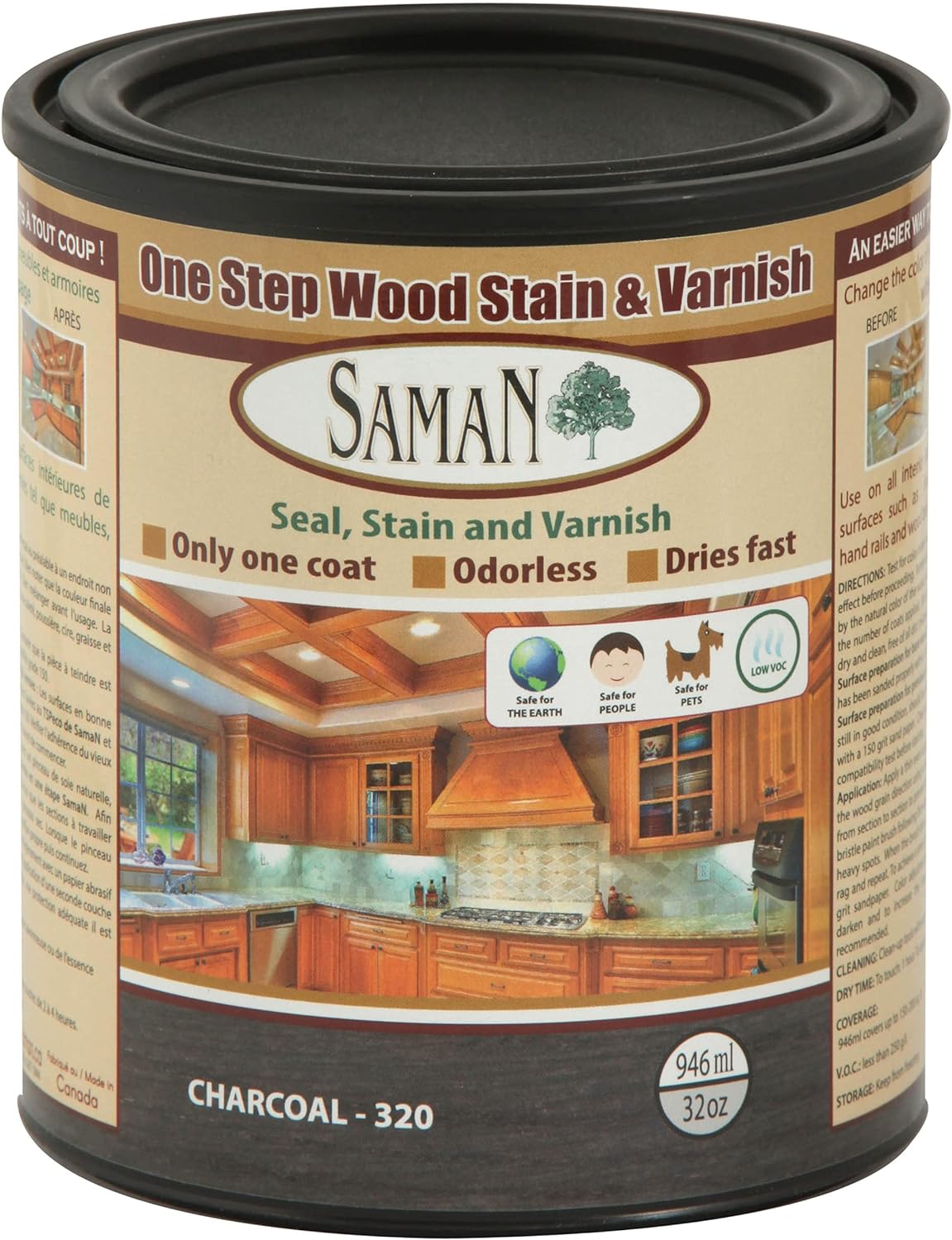 SamaN One Step Wood Stain and Varnish