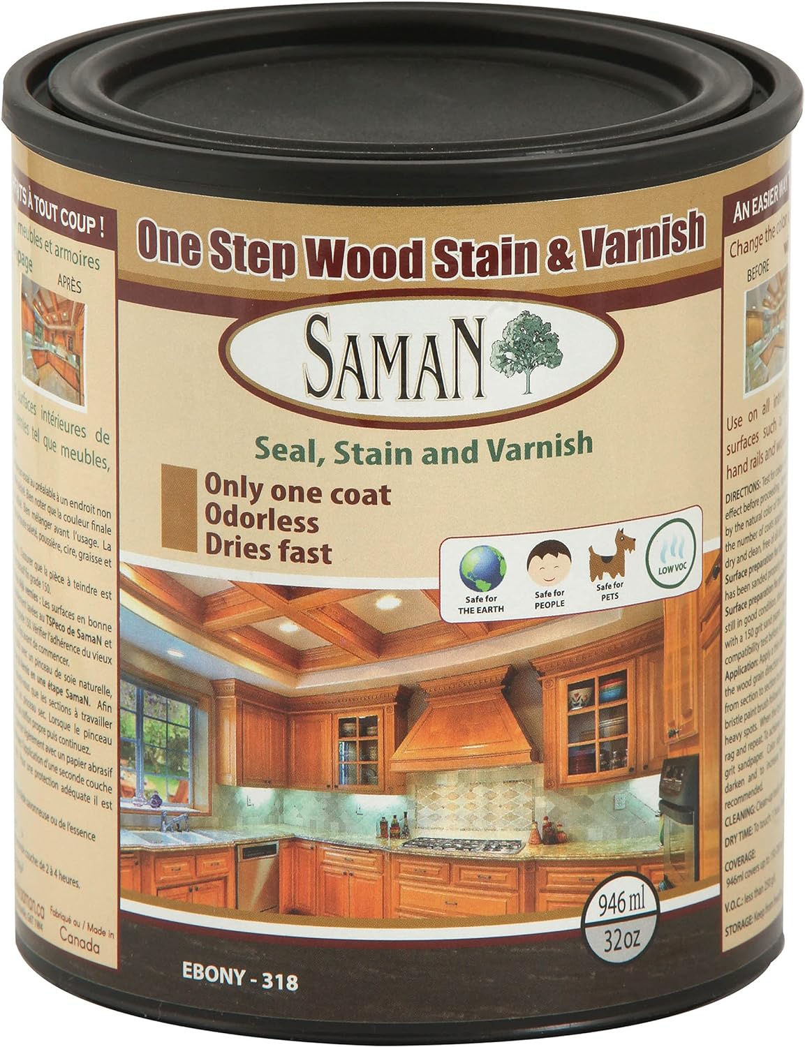 SamaN One Step Wood Stain and Varnish