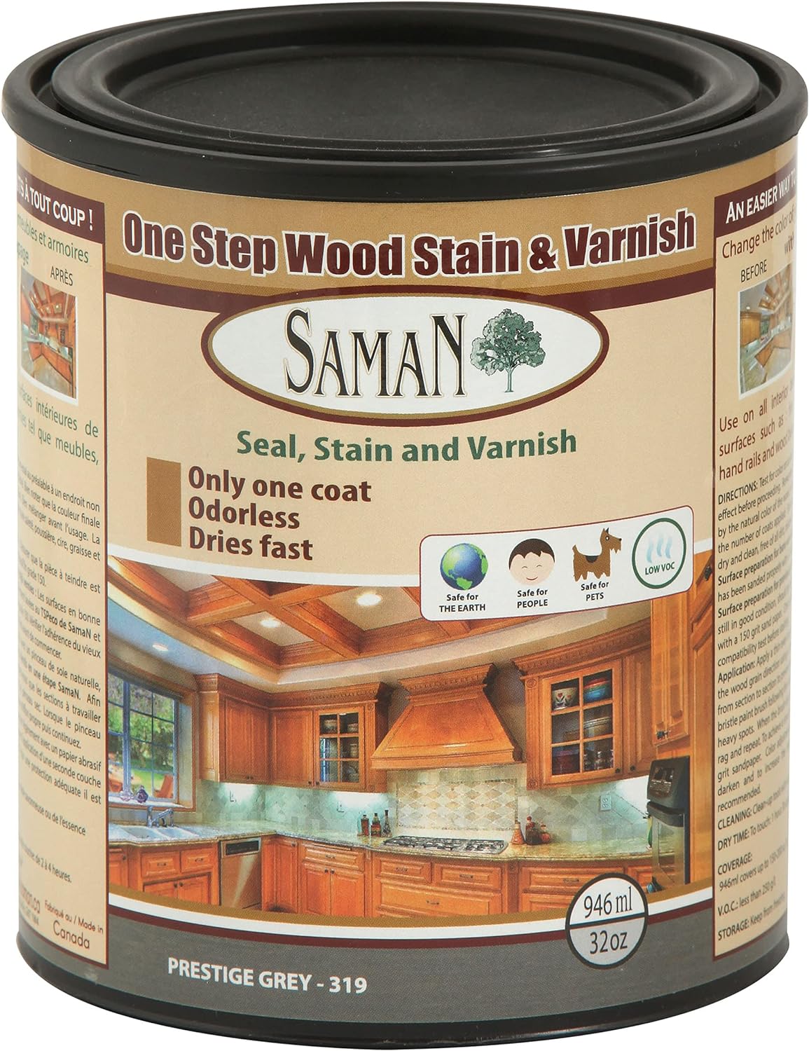 SamaN One Step Wood Stain and Varnish