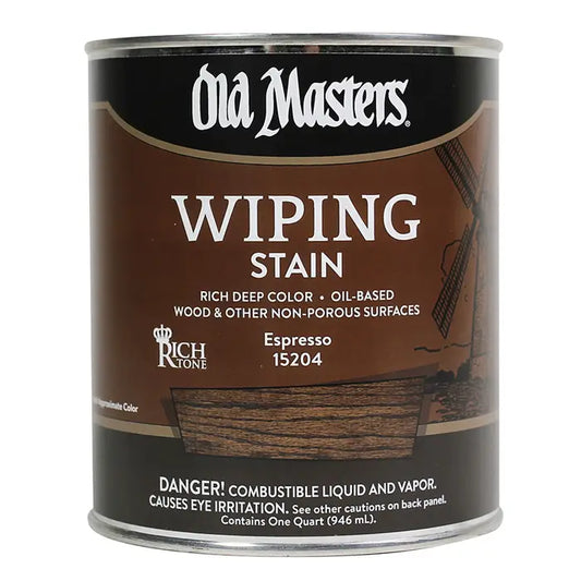 Old Masters Espresso Wiping Stain QT