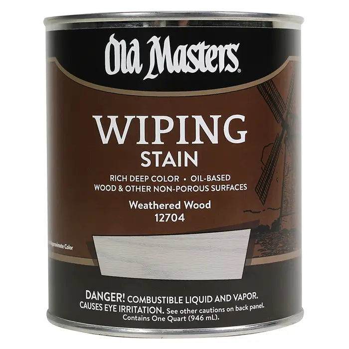 Old Masters Weathered Wood Wiping Stain QT Paint Garden