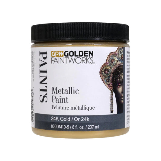 Golden Paintworks Metallic Paint 8oz 24K Gold