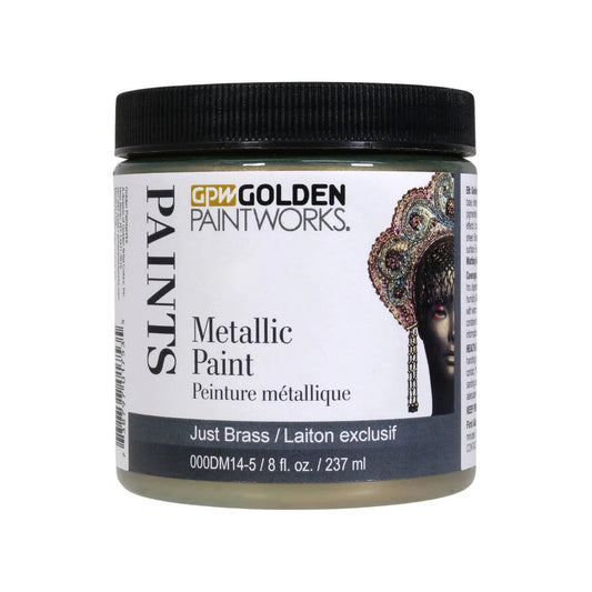Golden Paintworks Metallic Paint 8oz Just Brass
