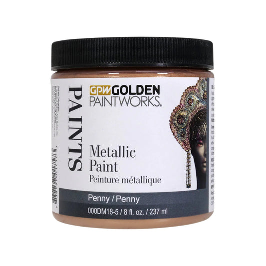 Golden Paintworks Metallic Paint 8oz Penny