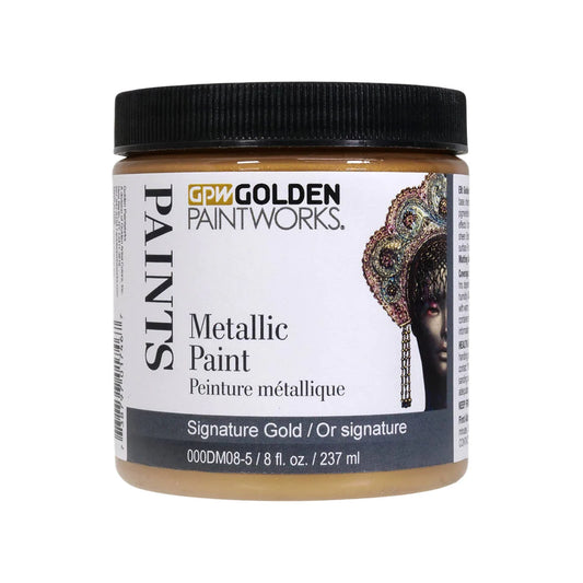 Golden Paintworks Metallic Paint 8oz Signature Gold