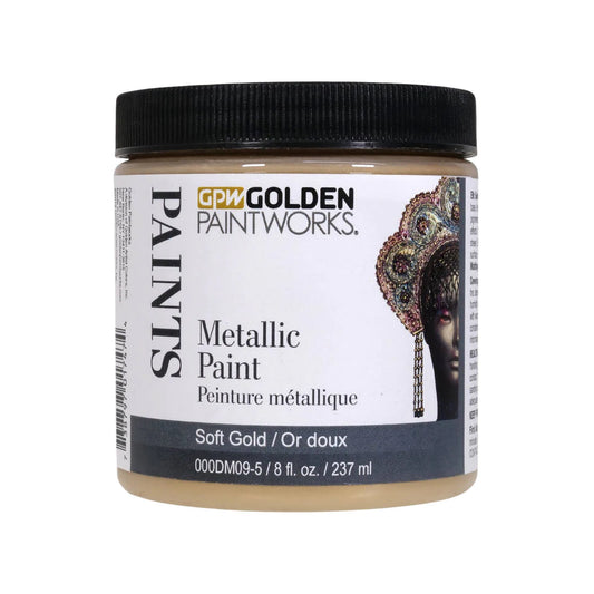 Golden Paintworks Metallic Paint 8oz Soft Gold