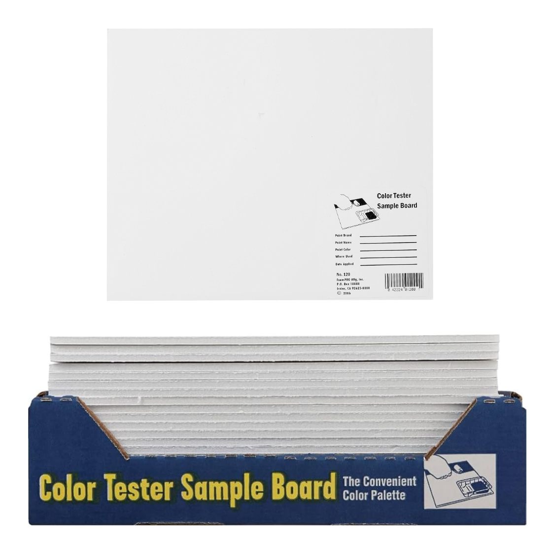 FoamPRO Color Tester Sample Board Display ā Paint Garden
