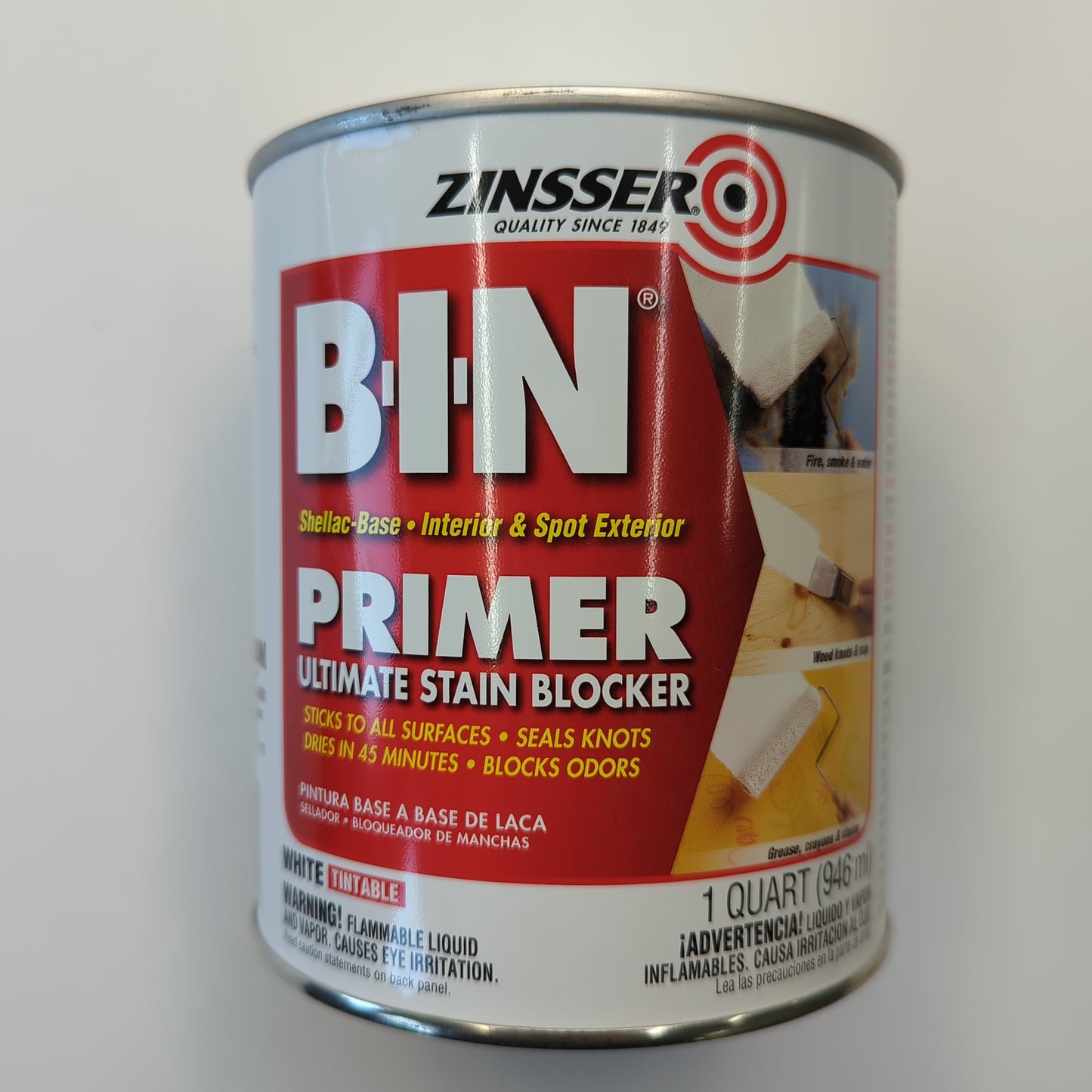 Rust-Oleum Zinsser B-I-N Interior & Spot Exterior Primer, Sealer, & Stain Killer